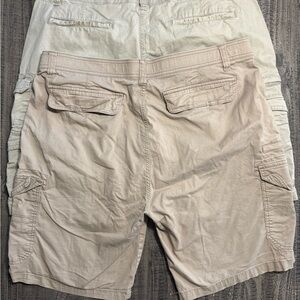 Men's Beige Cargo Shorts